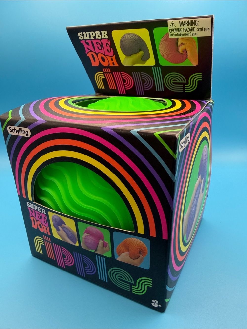 Super NeeDoh Ripples Sensory Toy - Neon Green